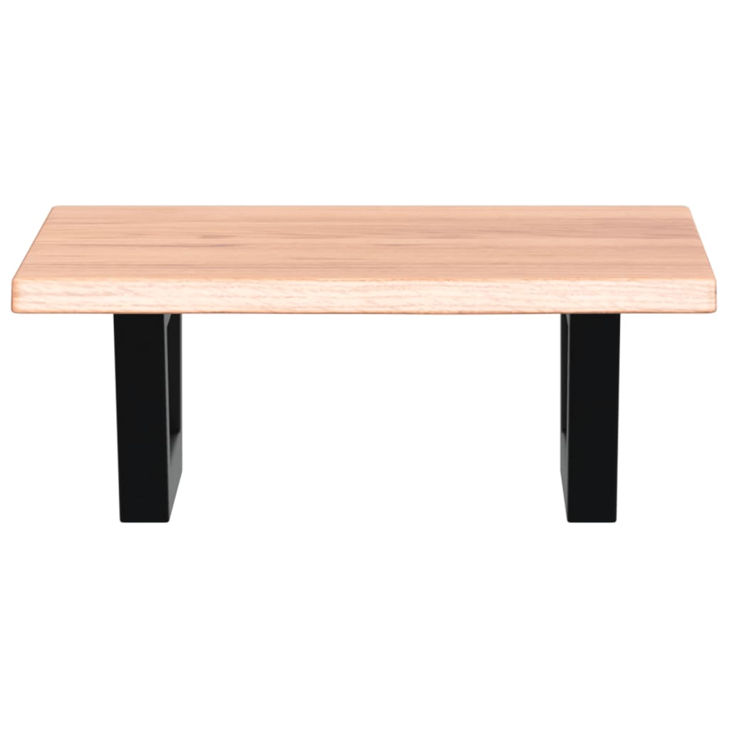 vidaXL Waschtischplatte mit Halterung Stahl und Massivholz Eiche - Image 4