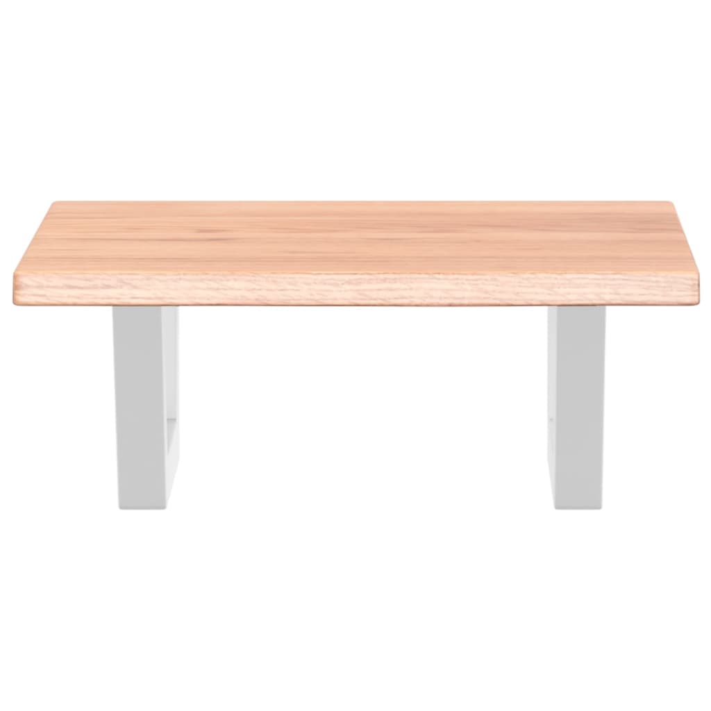 vidaXL Waschtischplatte mit Halterung Stahl und Massivholz Eiche - Image 4