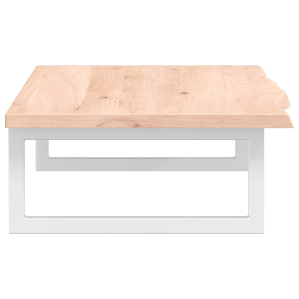 vidaXL Waschtischplatte mit Halterung Stahl und Massivholz Eiche - Image 5