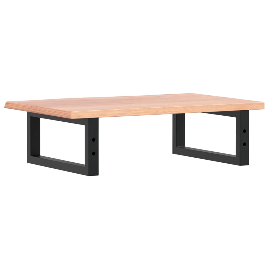 vidaXL Waschtischplatte mit Halterung Stahl und Massivholz Eiche - Image 6