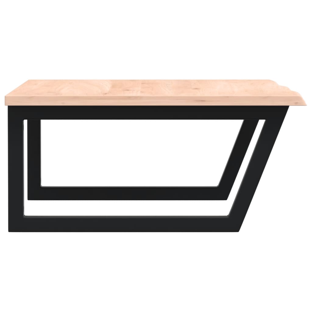 vidaXL Waschtischplatte mit Halterung Stahl und Massivholz Eiche - Image 5