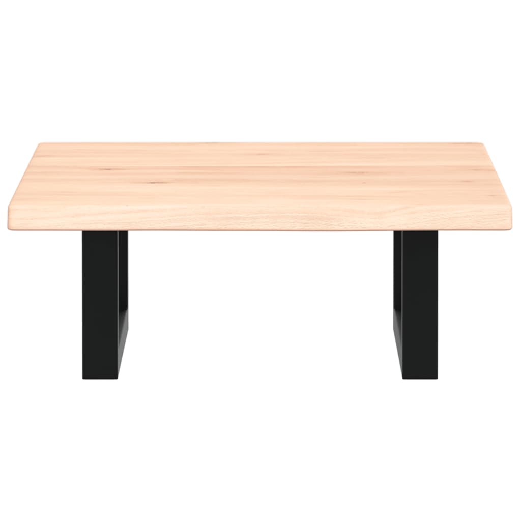 vidaXL Waschtischplatte mit Halterung Stahl und Massivholz Eiche - Image 4