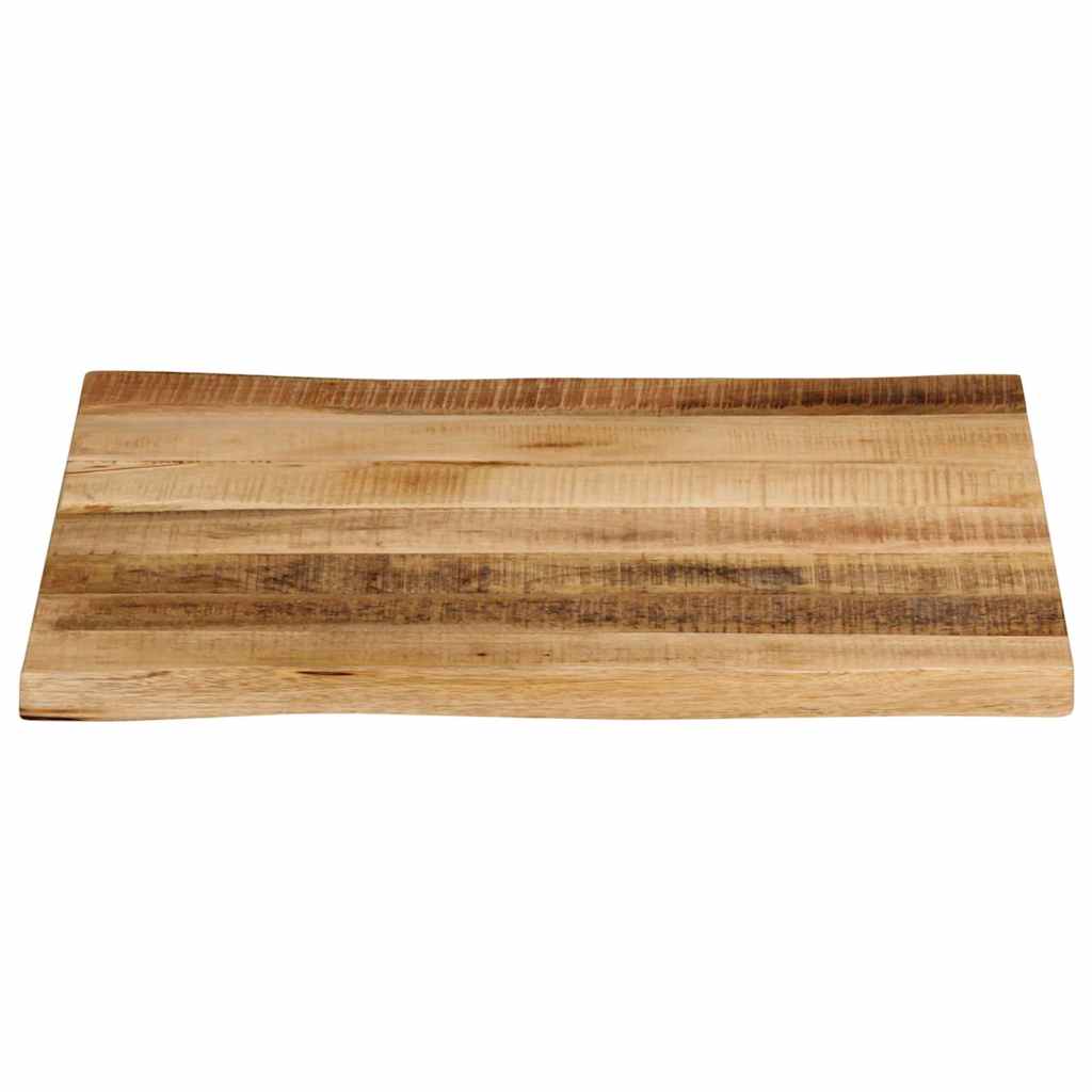vidaXL Tablero de mesa borde natural madera maciza mango 40x40x3,8 cm - Image 3