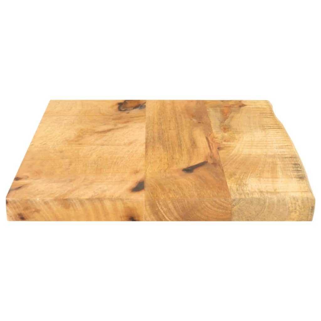 vidaXL Tablero de mesa borde natural madera maciza mango 60x20x3,8 cm - Image 4