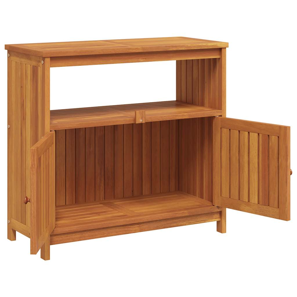 vidaXL Table console de jardin 80x35x75 cm bois massif d'acacia - Image 5