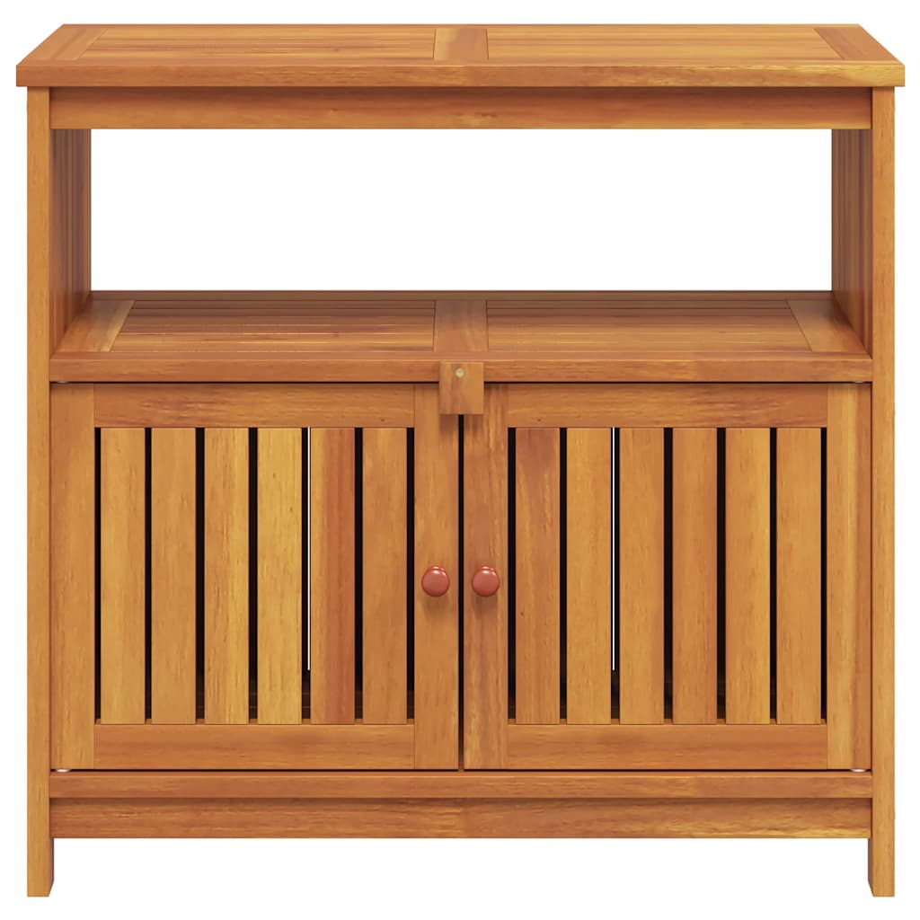 vidaXL Table console de jardin 80x35x75 cm bois massif d'acacia - Image 6