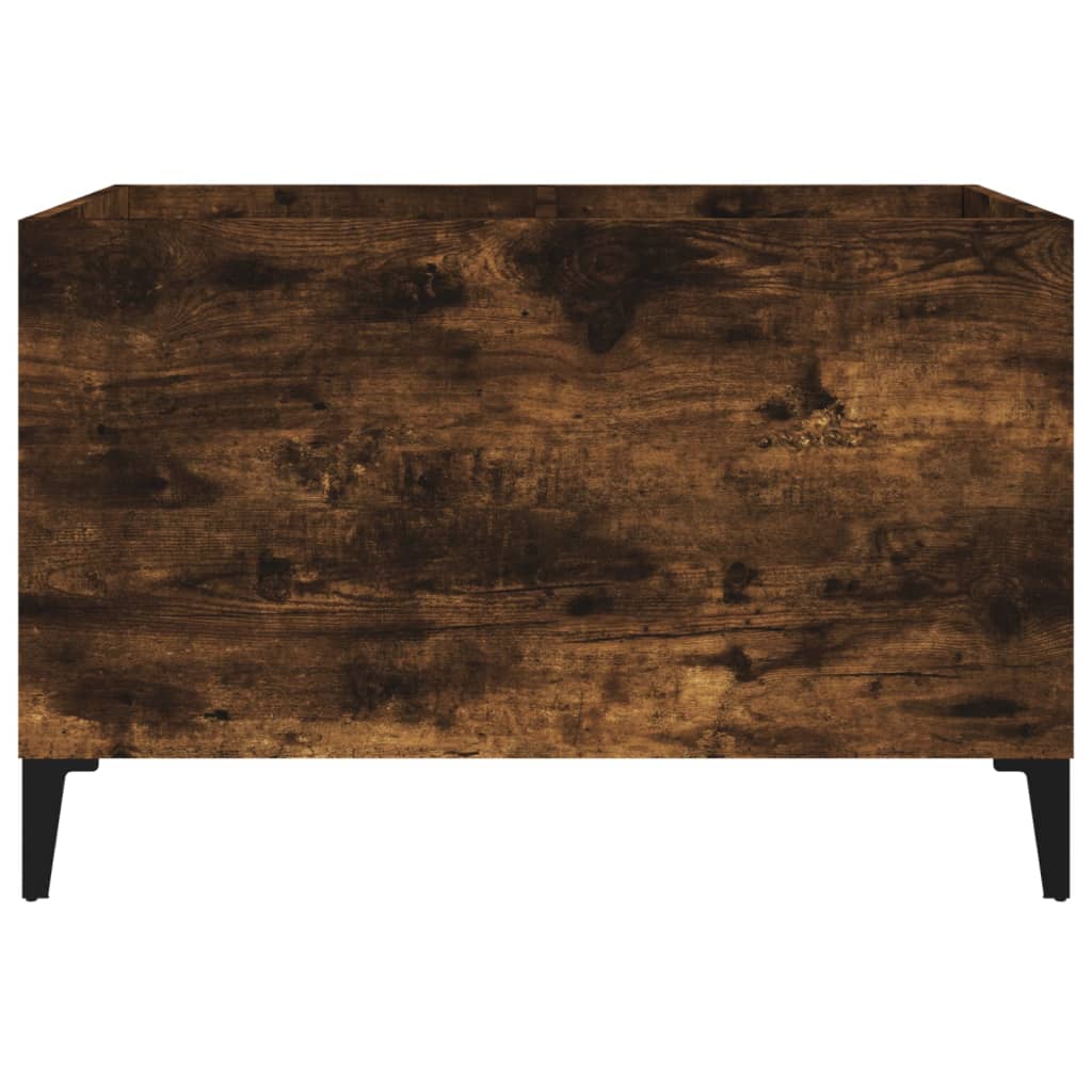 vidaXL Mueble discos madera contrachapada roble ahumado 74,5x38x48 cm - Image 5