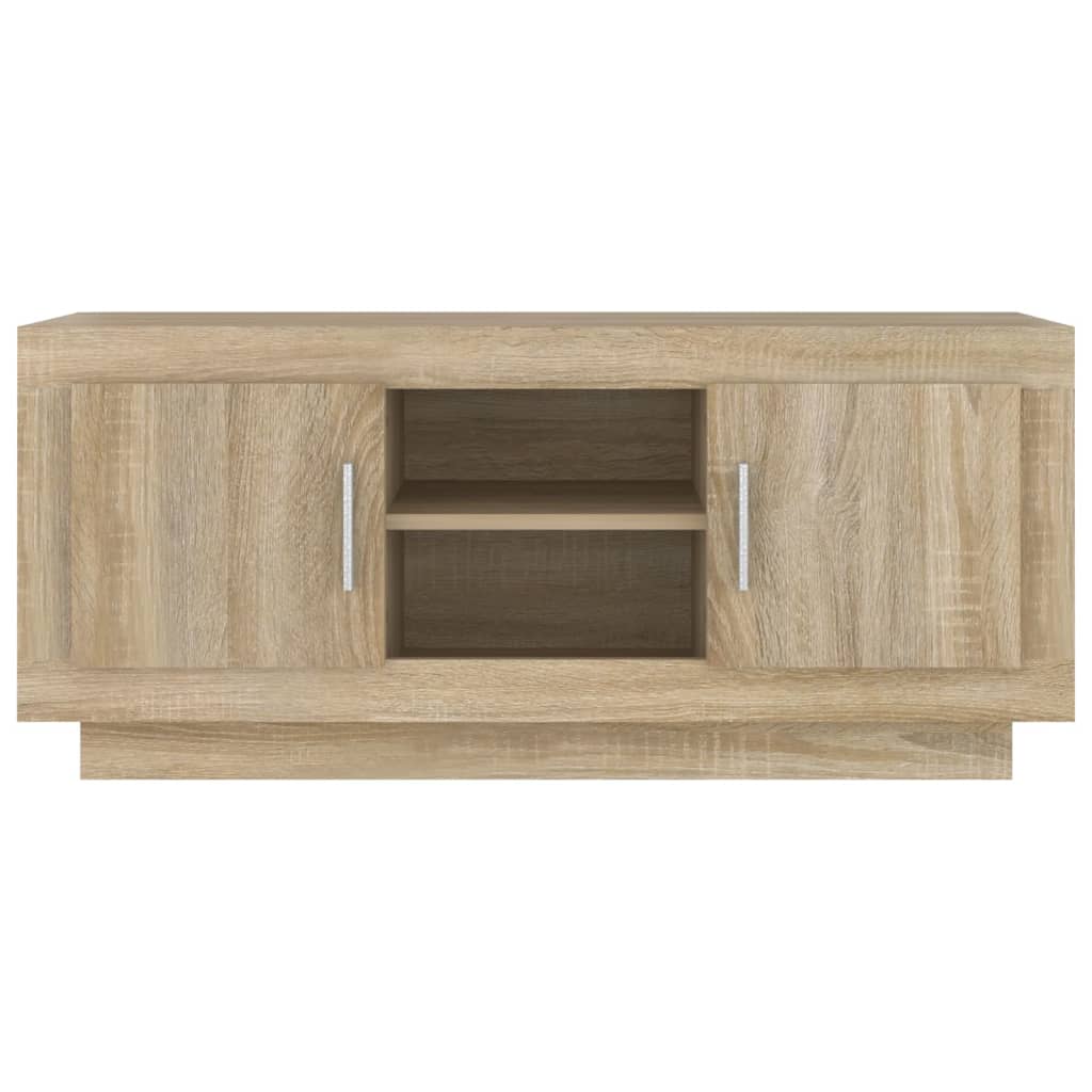vidaXL Mueble de TV madera contrachapada roble Sonoma 102x35x45 cm - Image 5