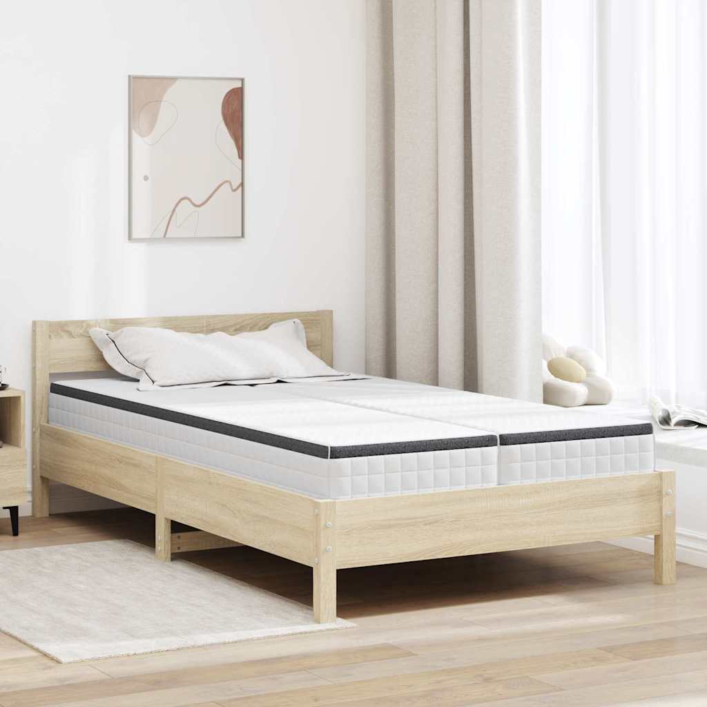 vidaXL Colchón 2 pcs y gris 60 x 200 cm Resorte Bonell
