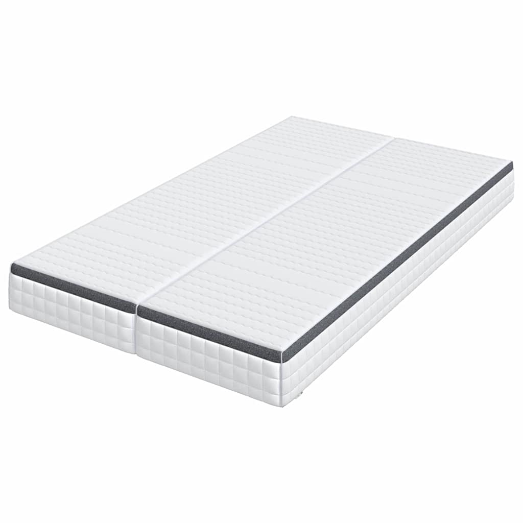 vidaXL Colchón 2 pcs y gris 60 x 200 cm Resorte Bonell - Image 4