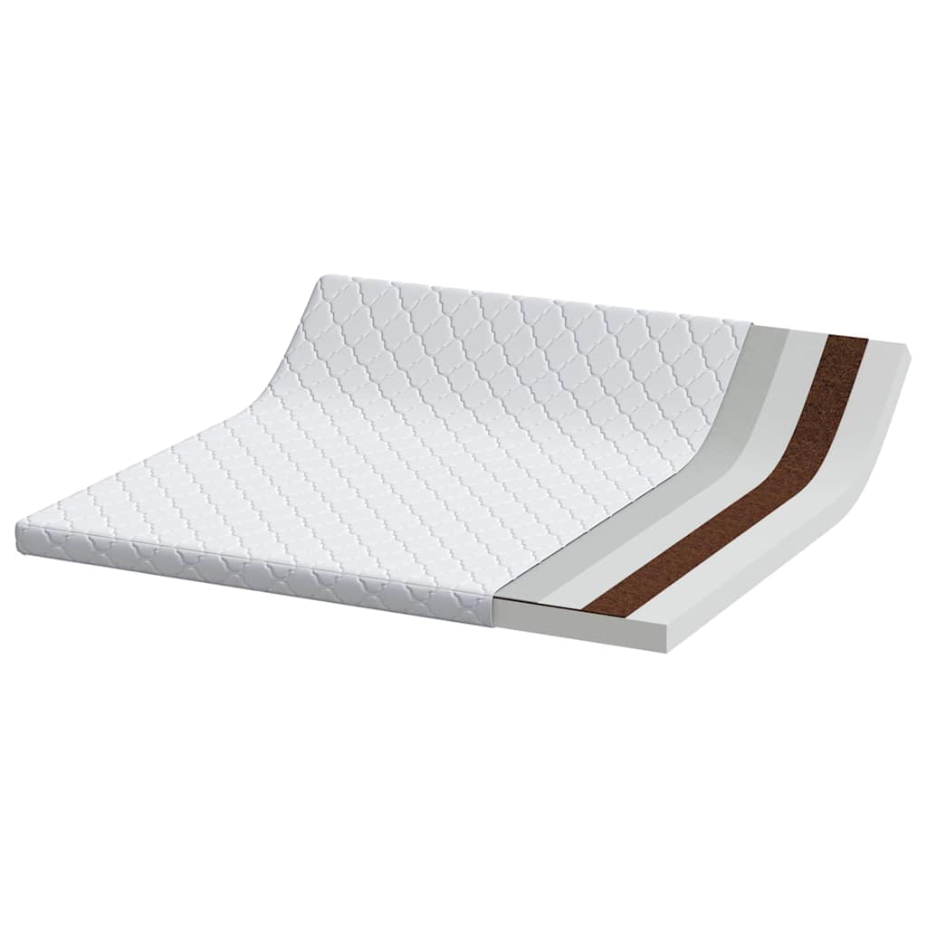 vidaXL Colchón con Capa de Coco 200 x 180 cm Espuma PU - Image 4