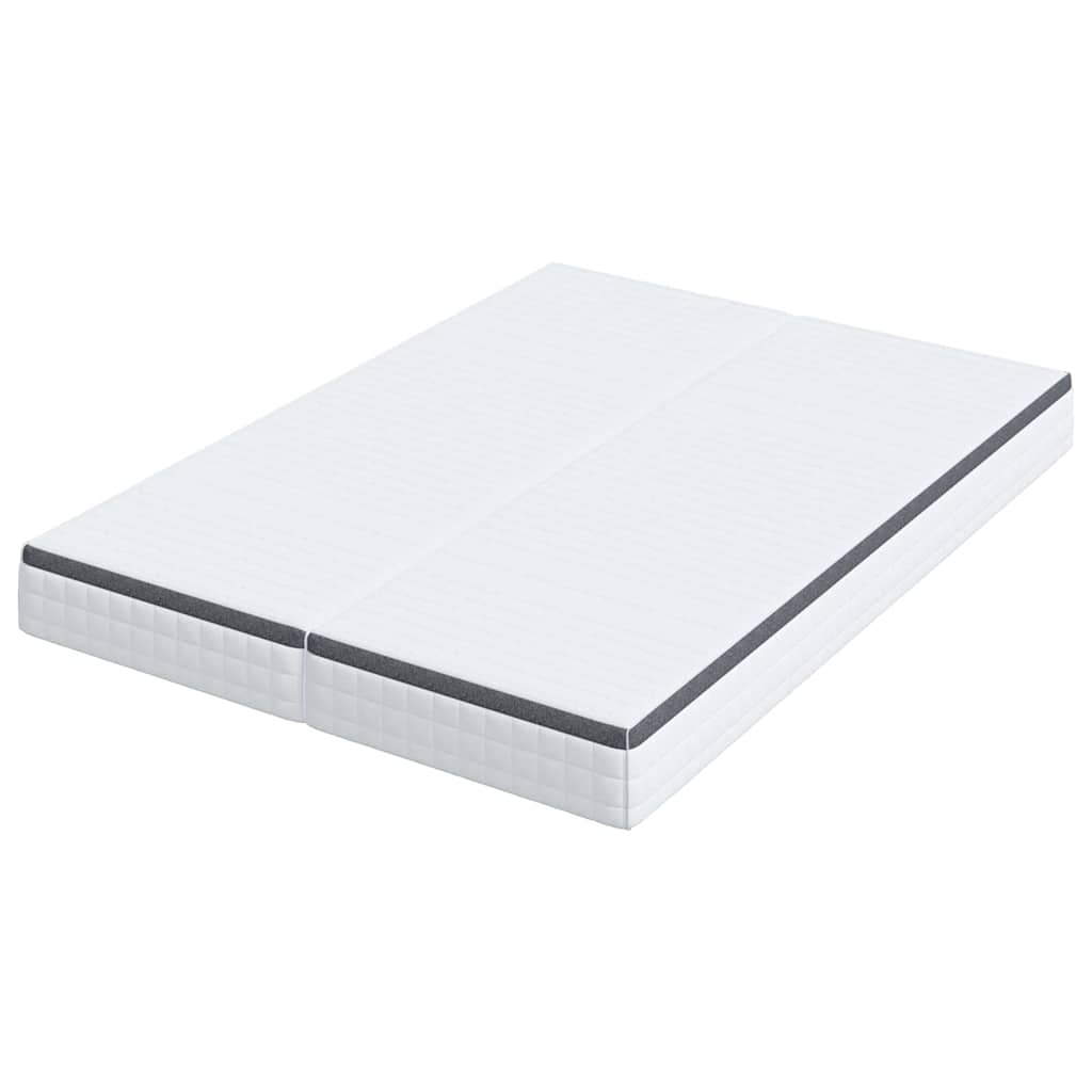 vidaXL Colchón 2 pcs y gris 80 x 200 cm Resorte Bonell - Image 5