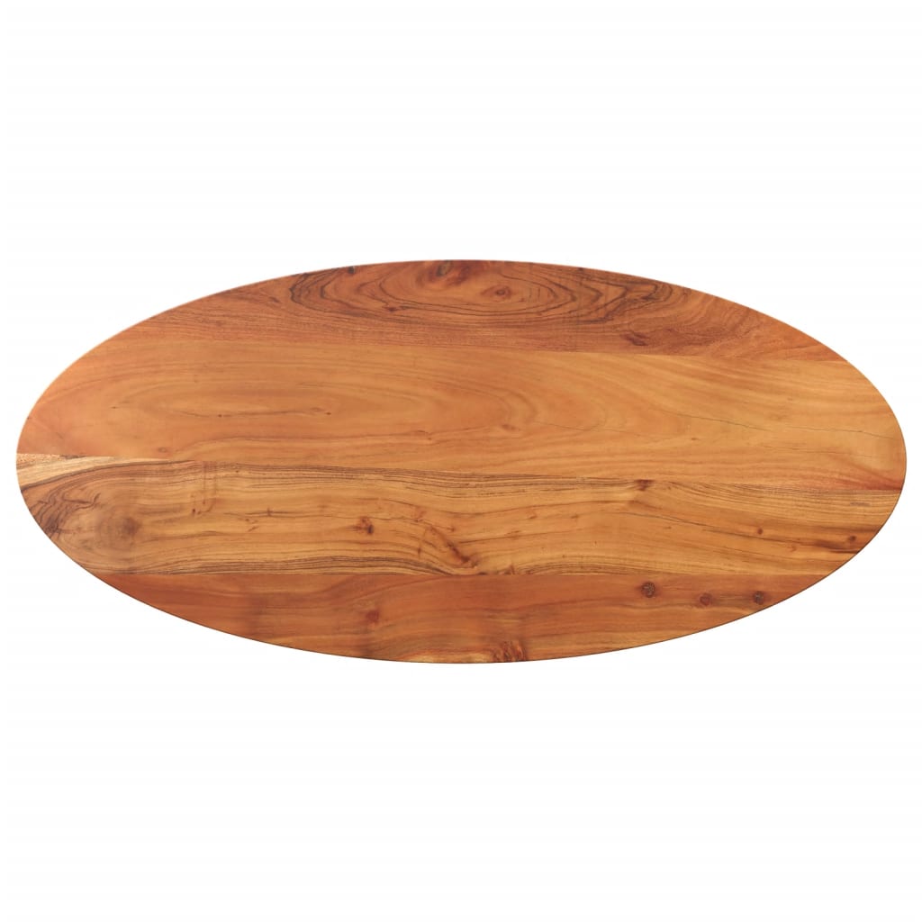 vidaXL Tablero de mesa ovalado madera maciza de acacia 80x40x3,8 cm