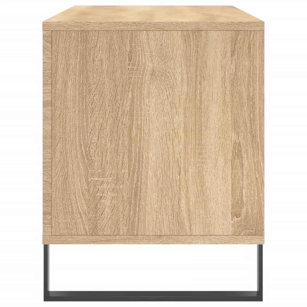 vidaXL Mueble discos madera contrachapada roble Sonoma 100x38x48 cm - Image 5