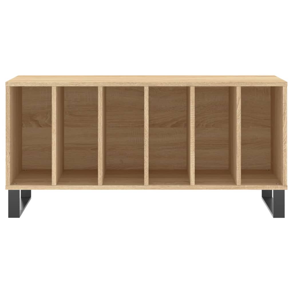 vidaXL Mueble discos madera contrachapada roble Sonoma 100x38x48 cm - Image 4