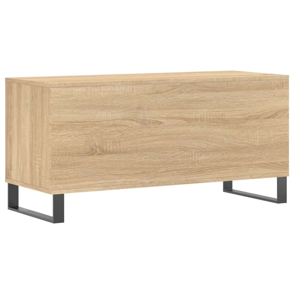 vidaXL Mueble discos madera contrachapada roble Sonoma 100x38x48 cm - Image 6