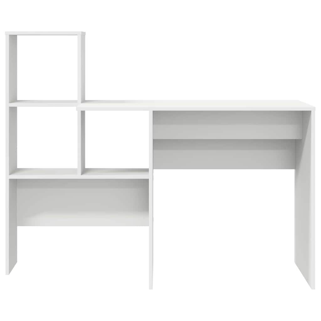 vidaXL Escritorio con cajón 131,5 x 50 x 106,5 cm Madera de ingeniería - Image 6