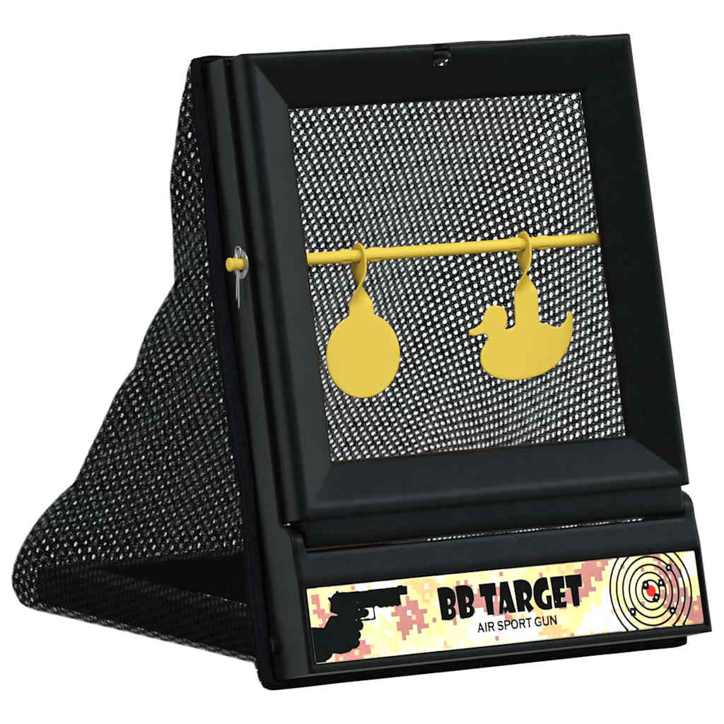 vidaXL Objetivo de Airsoft Negro 19 x 26 x 25 cm Plástico