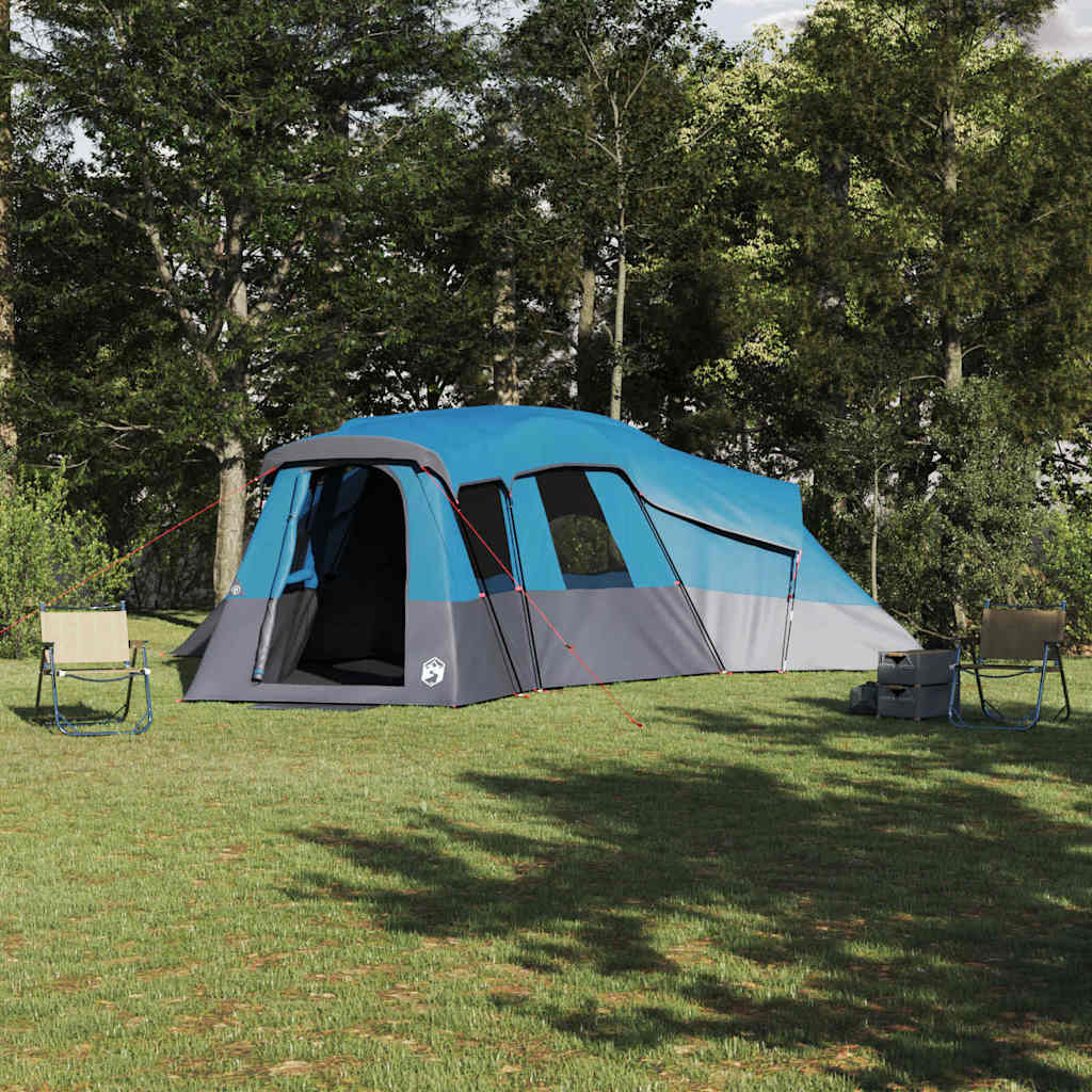 vidaXL Tienda Familiar Azul 762 x 655 x 218 cm Poliéster