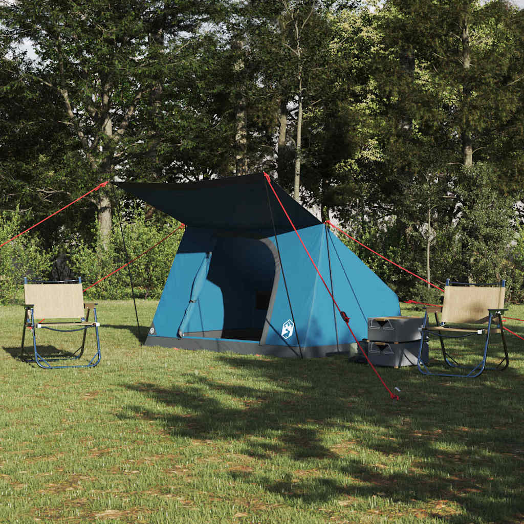 vidaXL Tienda de camping Azul 223 x 163 x 130 cm Poliéster