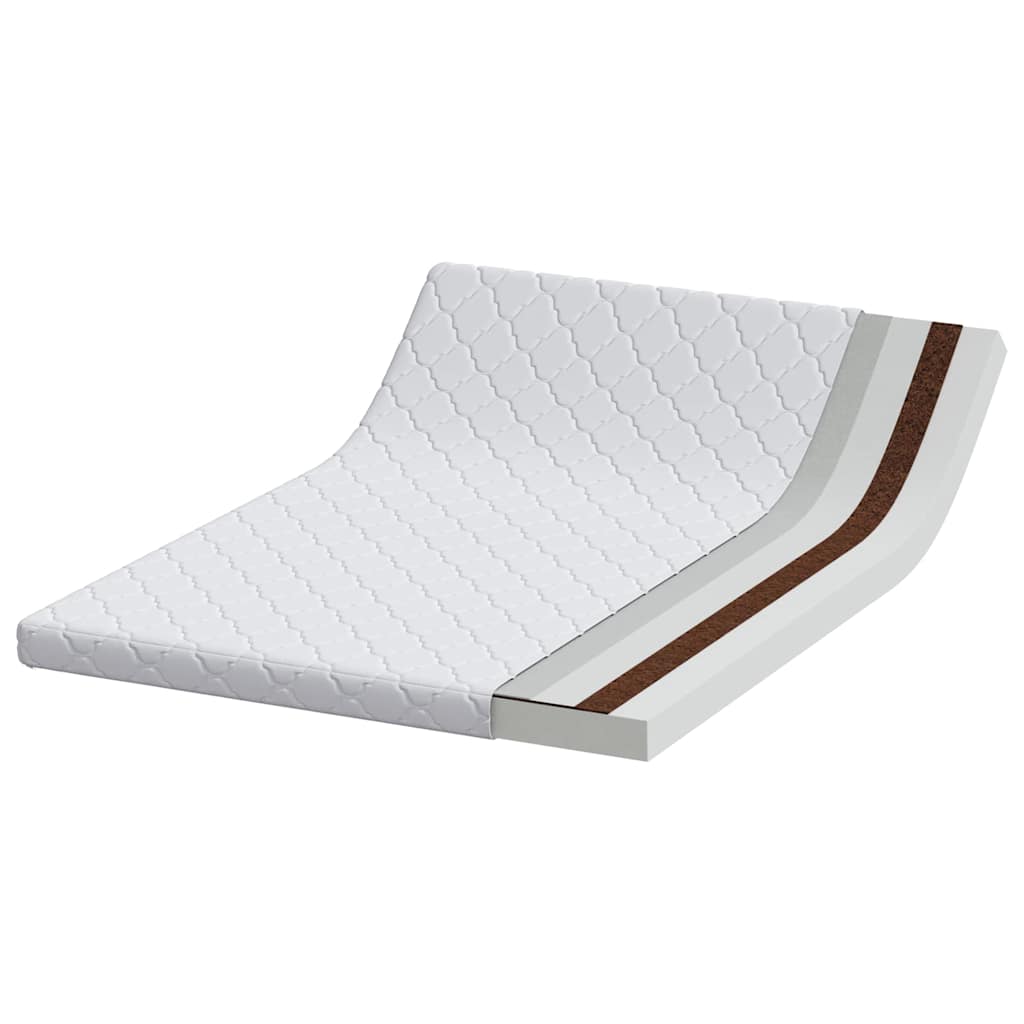 vidaXL Colchón con Capa de Coco 200 x 140 cm Espuma PU - Image 4