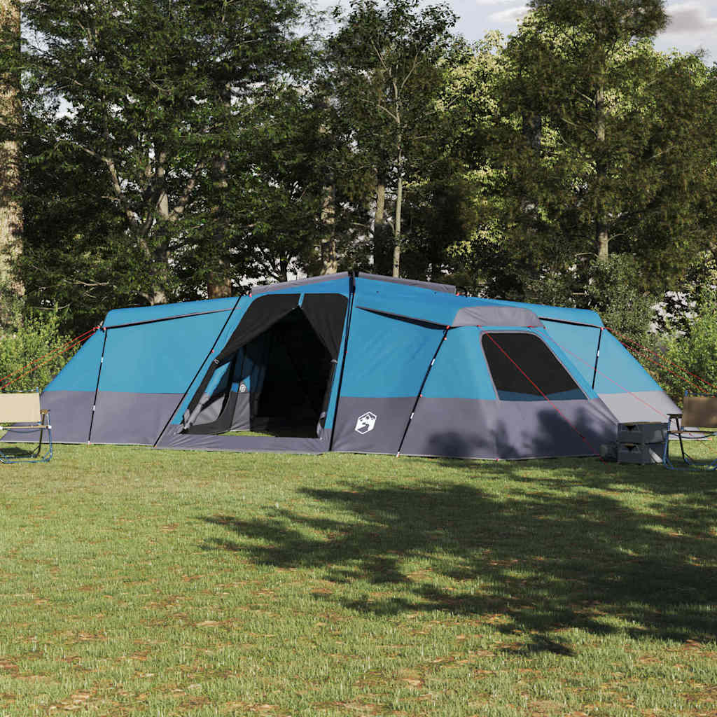 vidaXL Tienda Familiar Azul 833 x 585 x 216 cm Poliéster