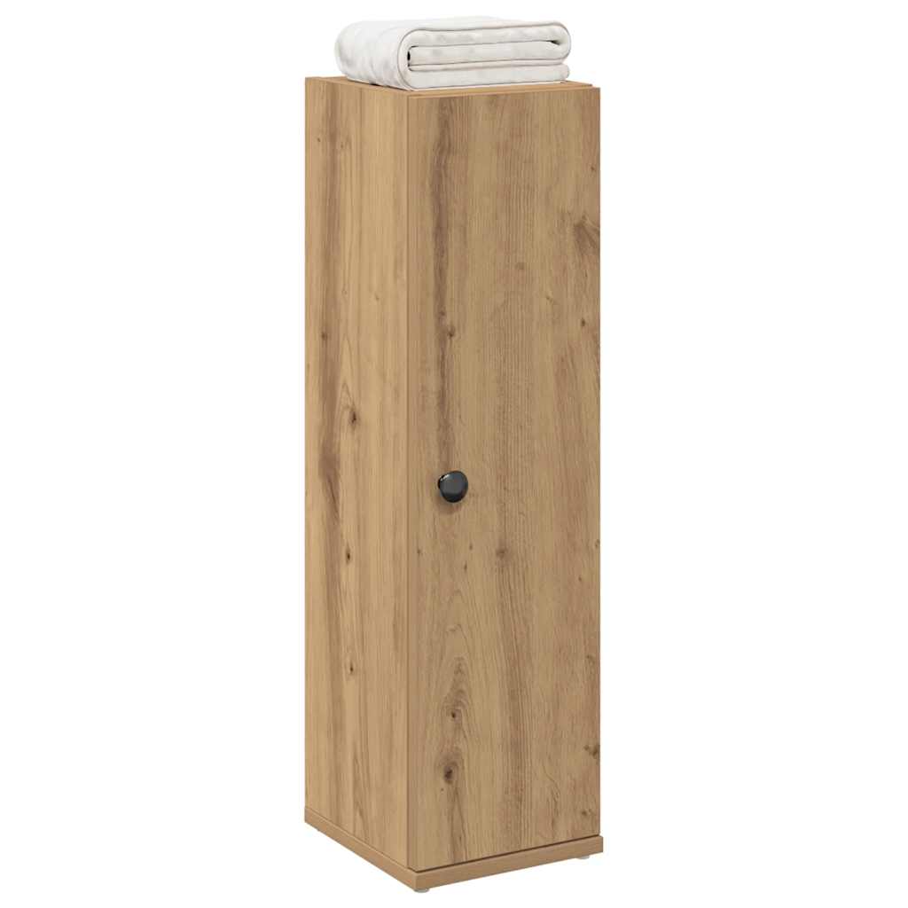vidaXL Badezimmerschrank mit Rollenhalter Artisan-Eiche 20,5x22x72 cm