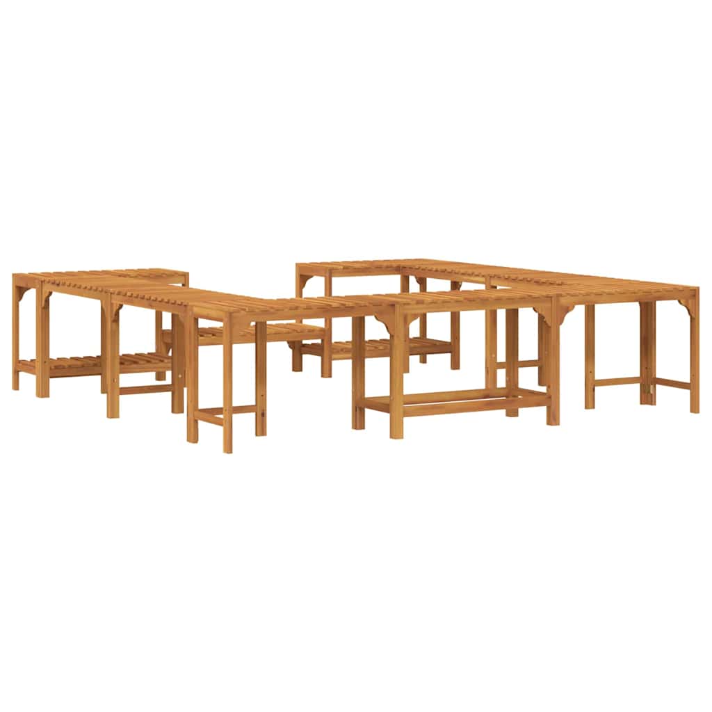 vidaXL Quadratische Outdoor Hot Tub Umrandung Braun 230 x 230 cm - Image 6