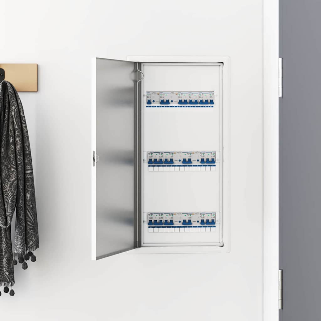 vidaXL Zugangstür Weiß 30 x 60 cm Stahl