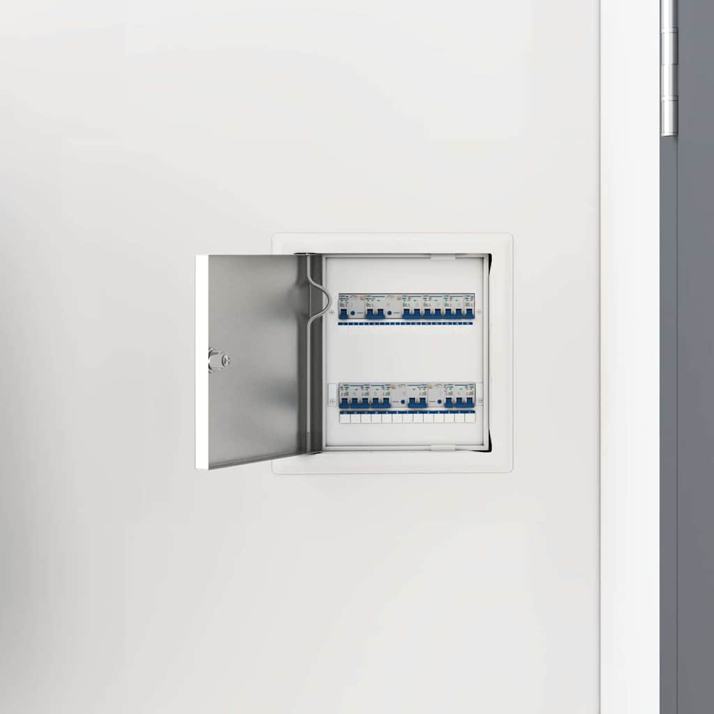 vidaXL Zugangstür 2 pcs Weiß 20 x 20 cm Stahl