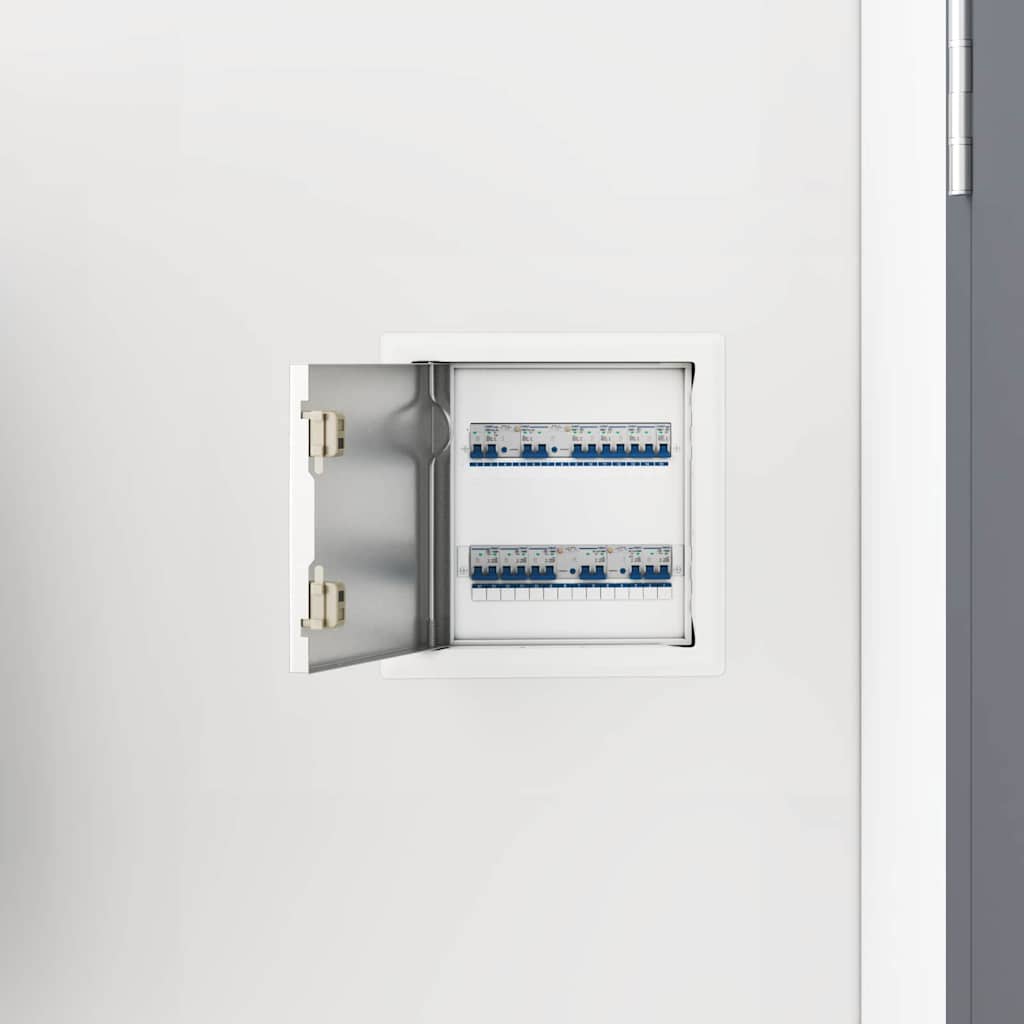 vidaXL Zugangstür 2 pcs Weiß 20 x 20 cm Stahl