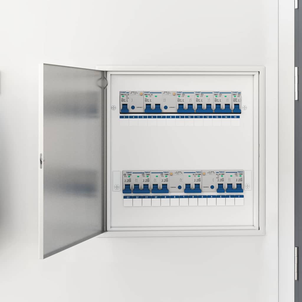 vidaXL Zugangstür Weiß 60 x 60 cm Stahl