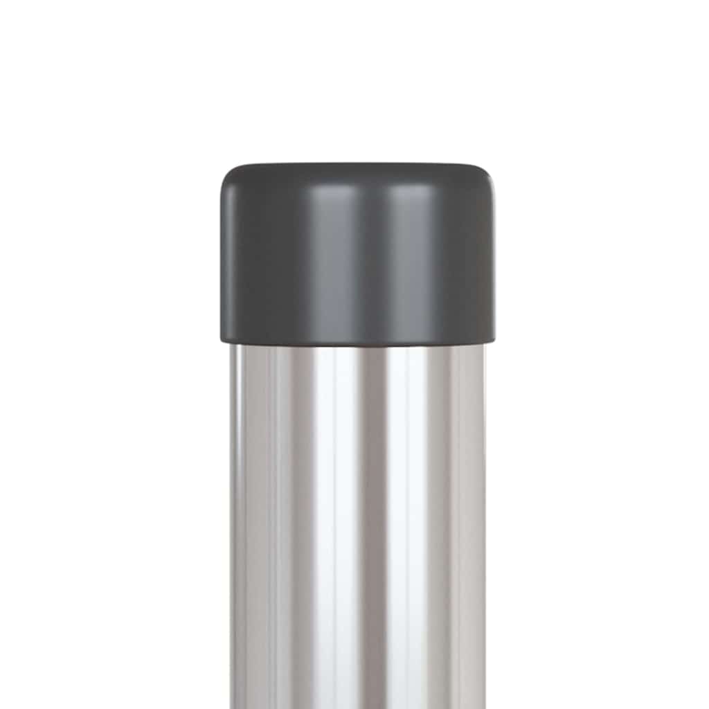 vidaXL Zaunpfosten 2 pcs Silber 60 cm Pulverbeschichteter Stahl - Image 5