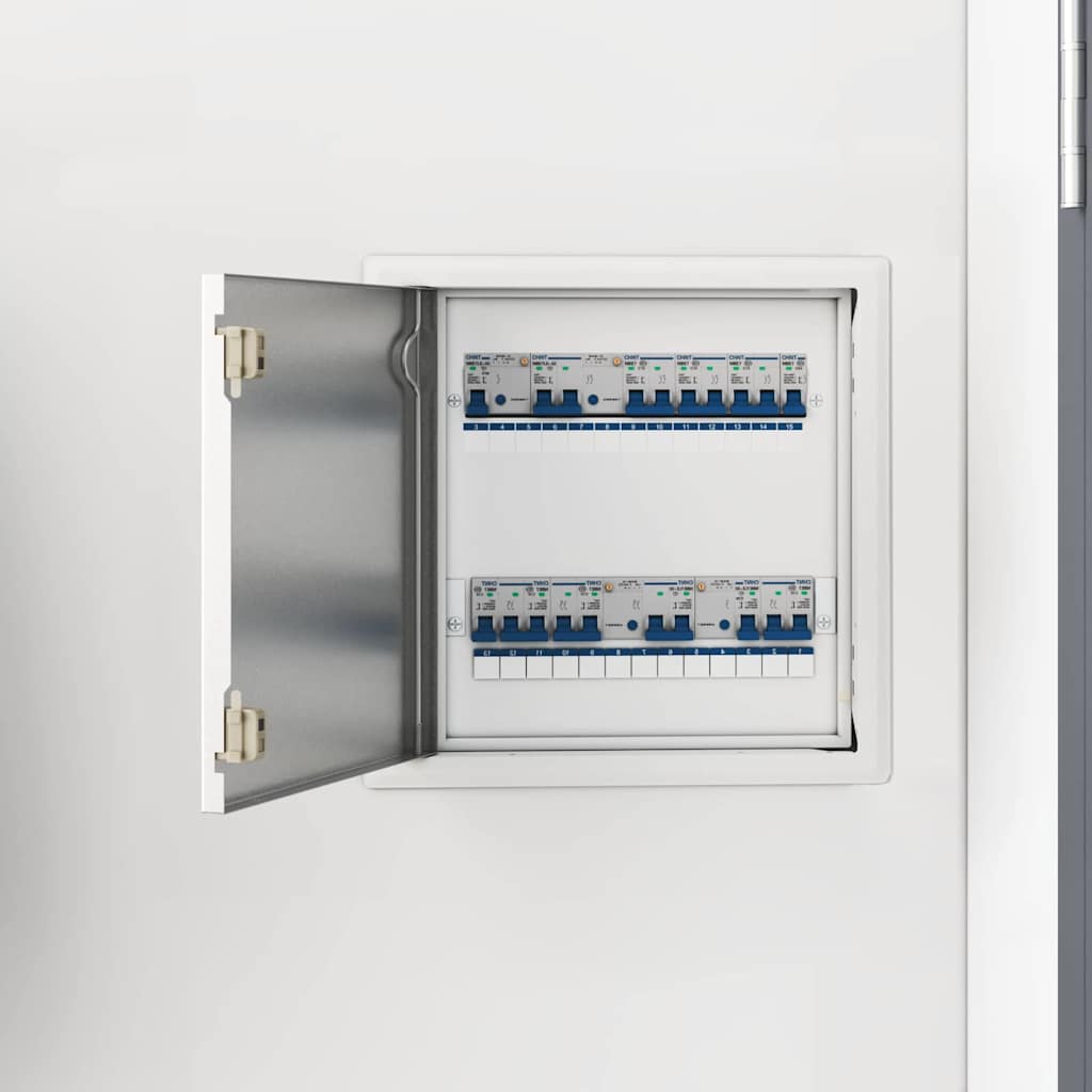 vidaXL Zugangstür Weiß 30 x 30 cm Stahl