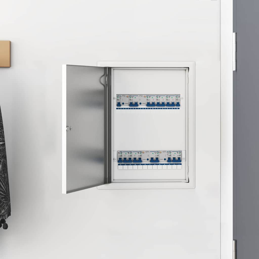 vidaXL Zugangstür Weiß 30 x 40 cm Stahl