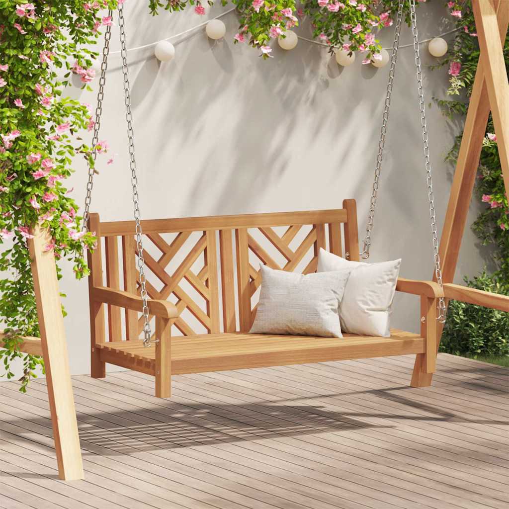 vidaXL Schaukelbank Sonstiges Braun 114 x 60 x 64 cm Teak-Massivholz