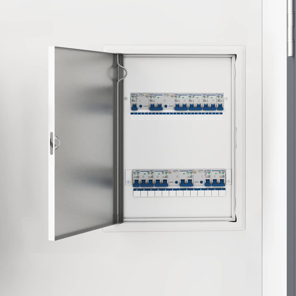 vidaXL Zugangstür Weiß 30 x 40 cm Stahl