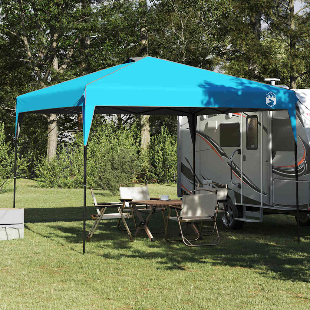 vidaXL Pop-up Pavillon Zelt Blau 300 x 300 cm Stoff