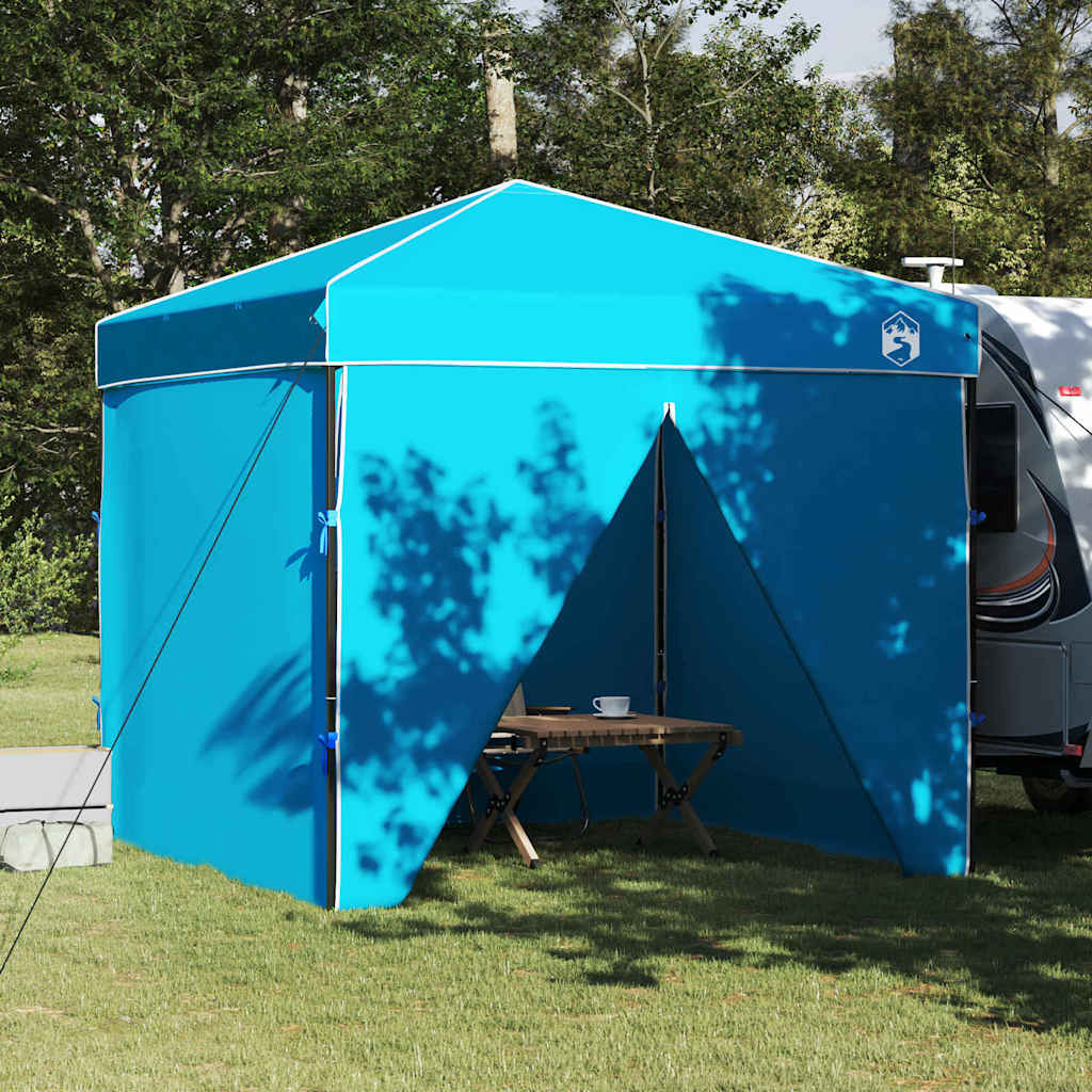 vidaXL Pop-up Pavillon Zelt Blau 250 x 250 cm Stoff