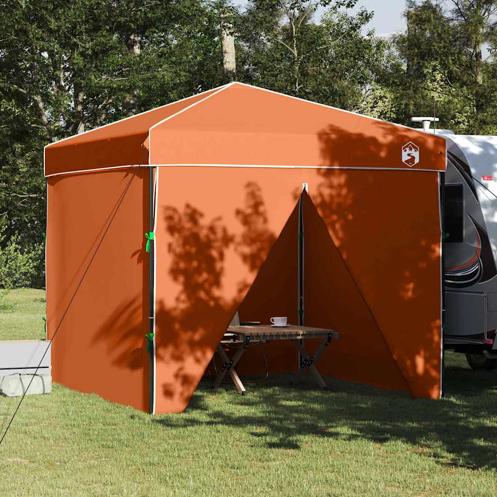 vidaXL Pop-up Pavillon Zelt Orange 250 x 250 cm Stoff