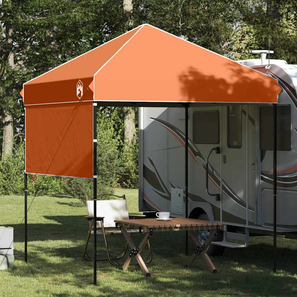 vidaXL Pop-up Pavillon Zelt Orange 200 x 200 cm Stoff
