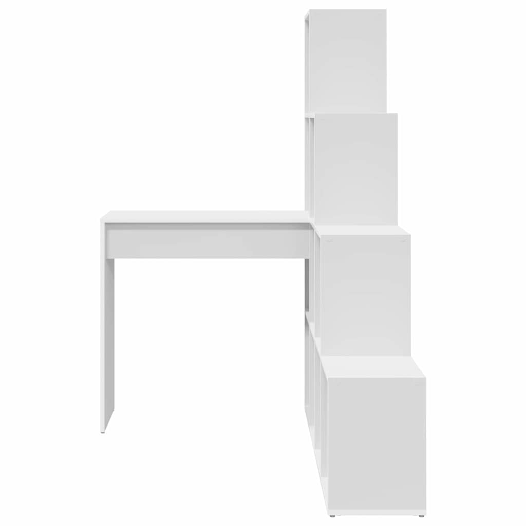 vidaXL Eck-Schreibtisch Weiß 101,5 x 149,5 x 149,5 cm Holzwerkstoff - Image 4