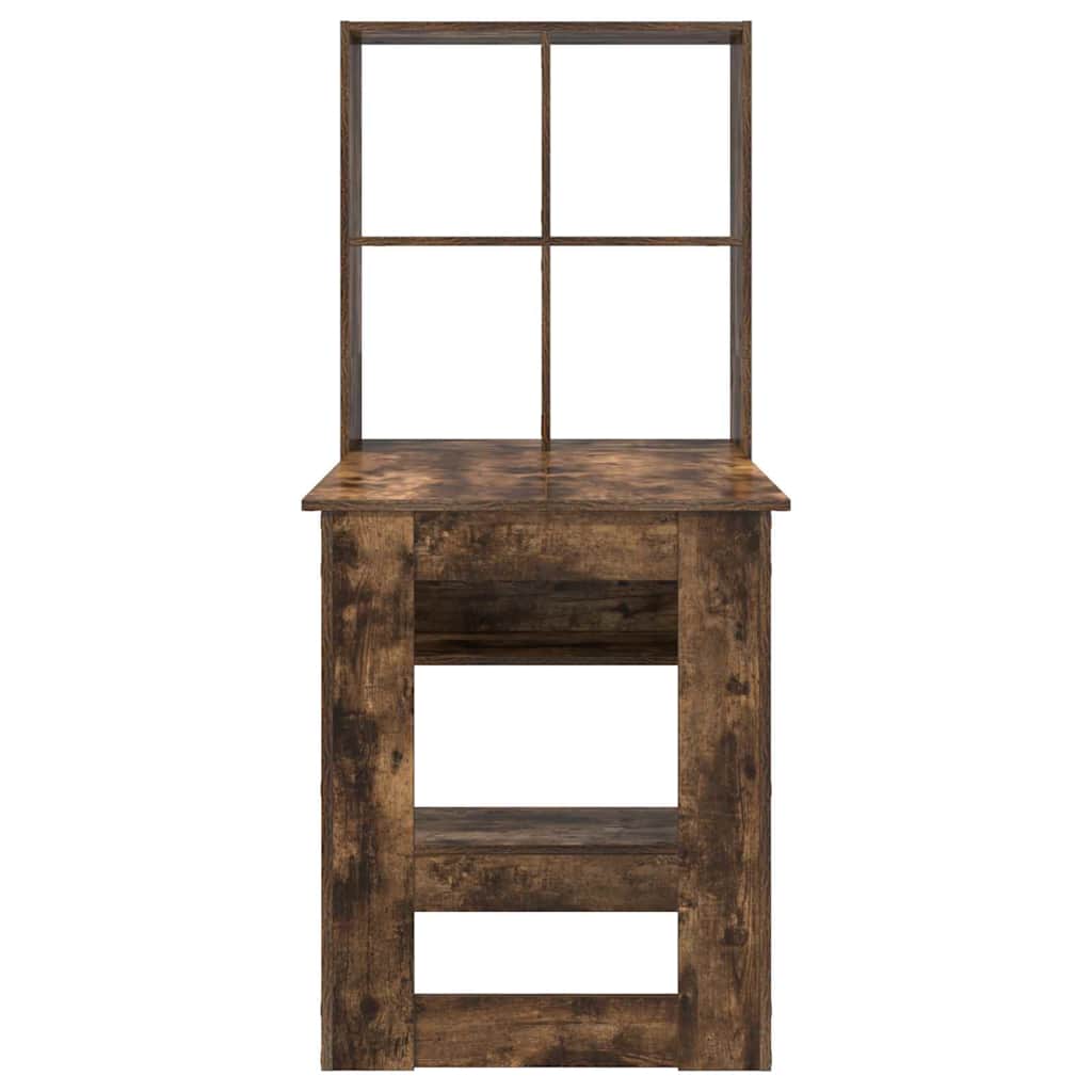 vidaXL Schreibtisch Geräucherte Eiche 122 x 67 x 145 cm Holzwerkstoff - Image 5