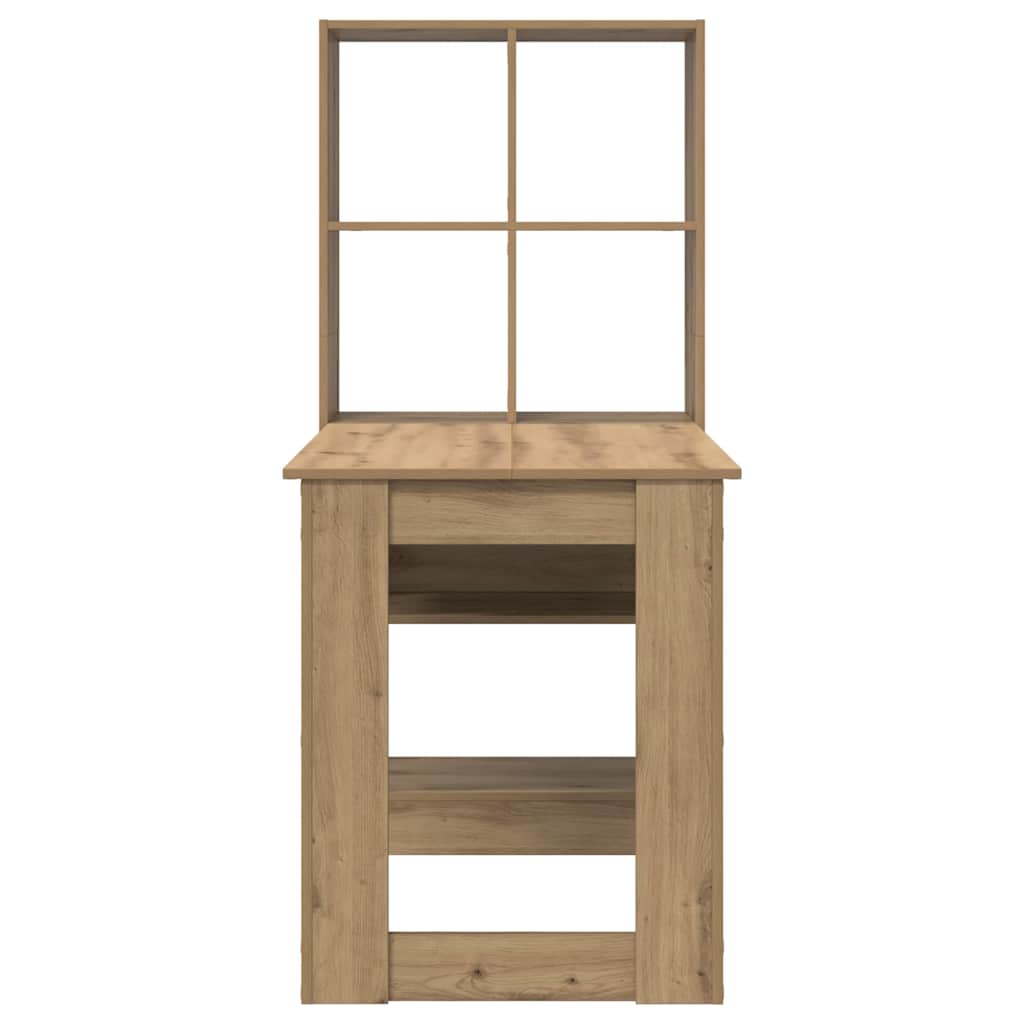 vidaXL Schreibtisch Artisan-Eiche 122 x 67 x 145 cm Holzwerkstoff - Image 5