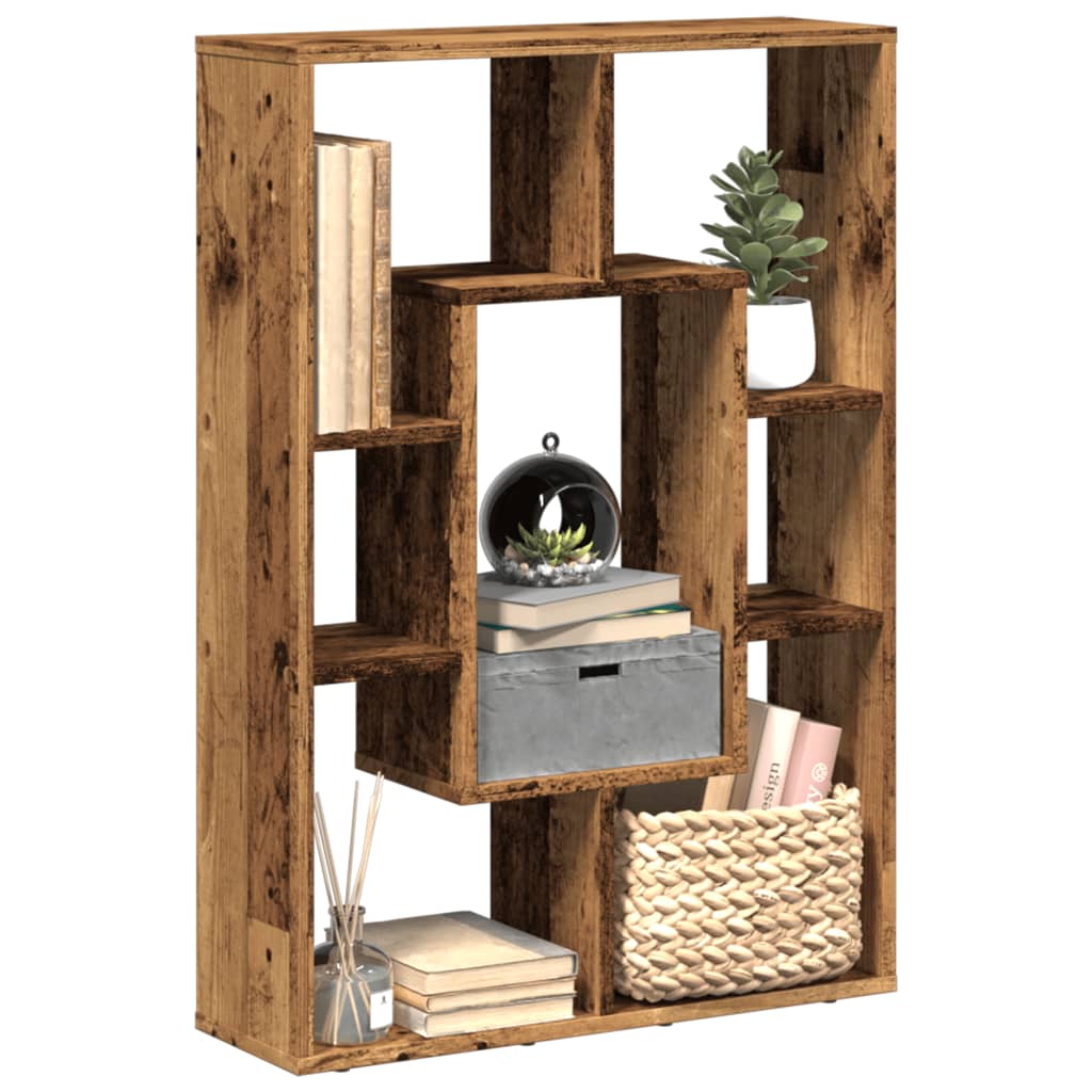 vidaXL Bücherregal Altholz-Optik 63x20x90 cm Holzwerkstoff