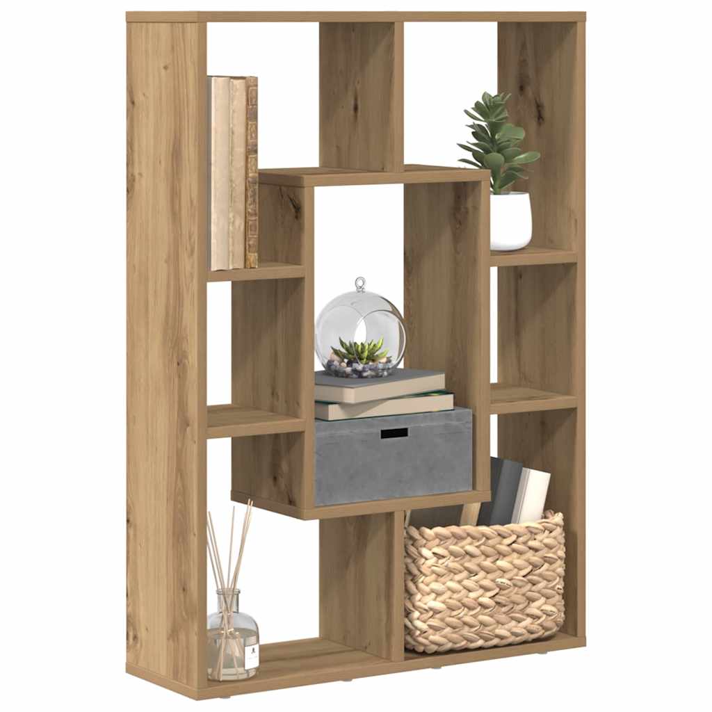 vidaXL Bücherregal Artisan-Eiche 63x20x90 cm Holzwerkstoff