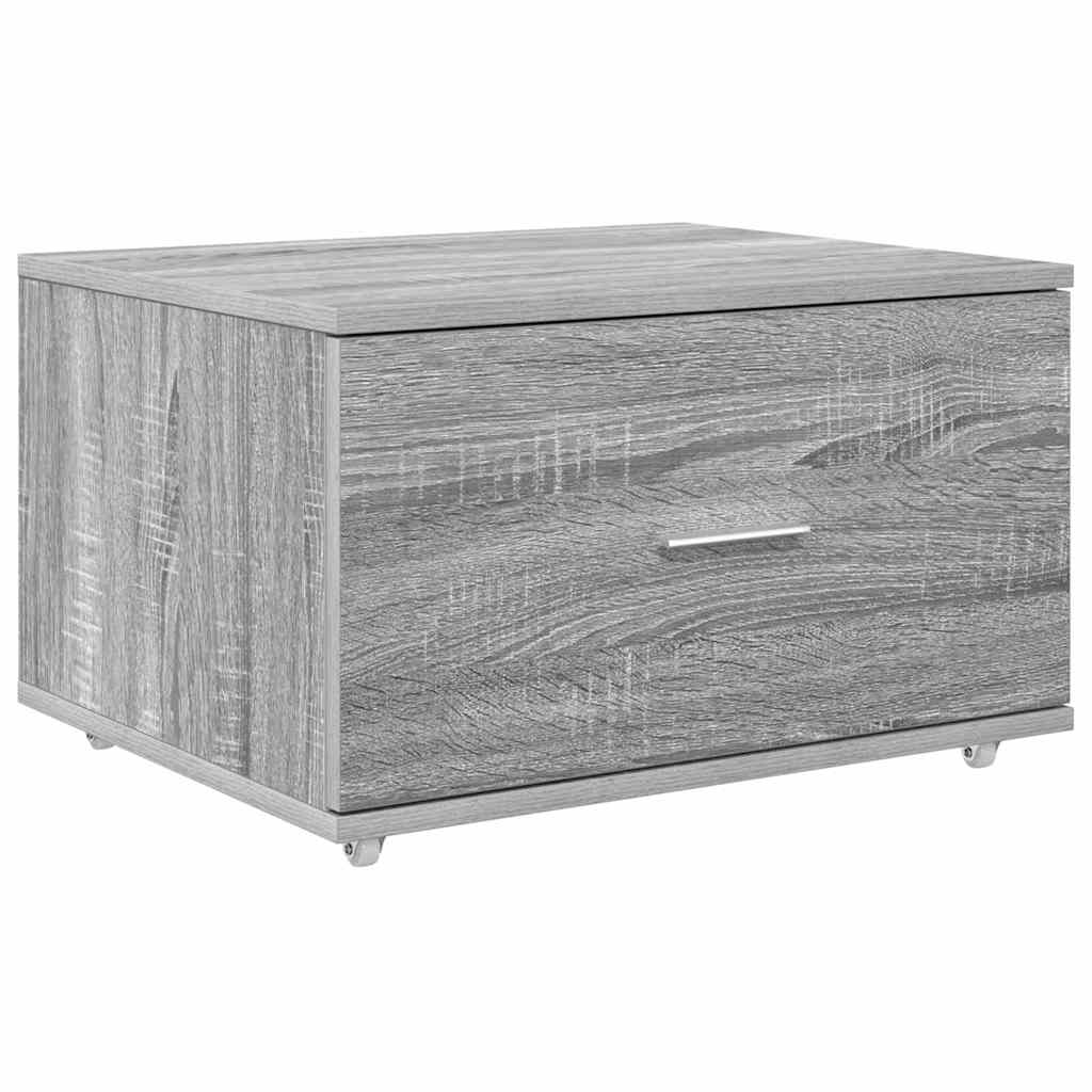 vidaXL Schreibtisch Graues Sonoma 131,5 x 50 x 106,5 cm Holzwerkstoff - Image 5