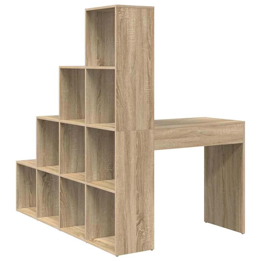 vidaXL Eck-Schreibtisch Sonoma-Eiche 101,5 x 149,5 x 149,5 cm - Image 6