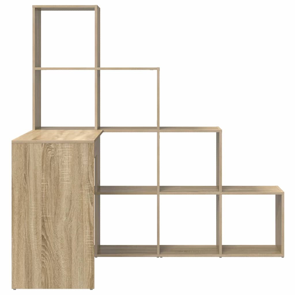 vidaXL Eck-Schreibtisch Sonoma-Eiche 101,5 x 149,5 x 149,5 cm - Image 5