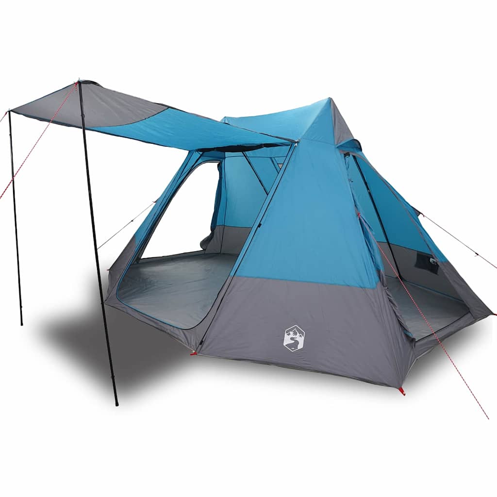 vidaXL Campingzelt Blau 482 x 360 x 227 cm Polyester - Image 3